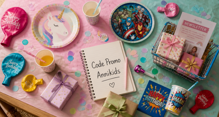 Code promo Annikids : 15% de réduction et astuces pour cumuler vos avantages code promo annikids sur table de fête