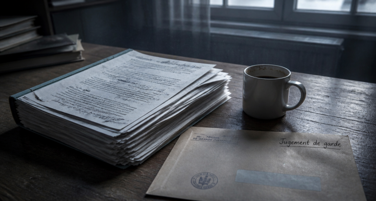 combien de temps pour un jugement de garde dossier tribunal