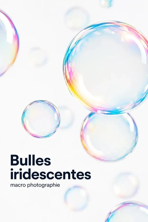 Bulles de savon maison iridescentes pour illustrer comment faire des bulles de savon