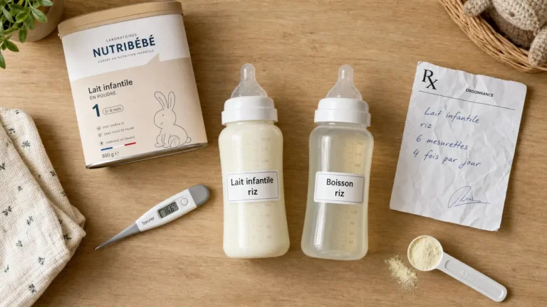 Bébé et lait de riz : pourquoi la boisson du commerce n’est pas un lait infantile Bébé lait de riz : boisson riz et préparation lactée infantile