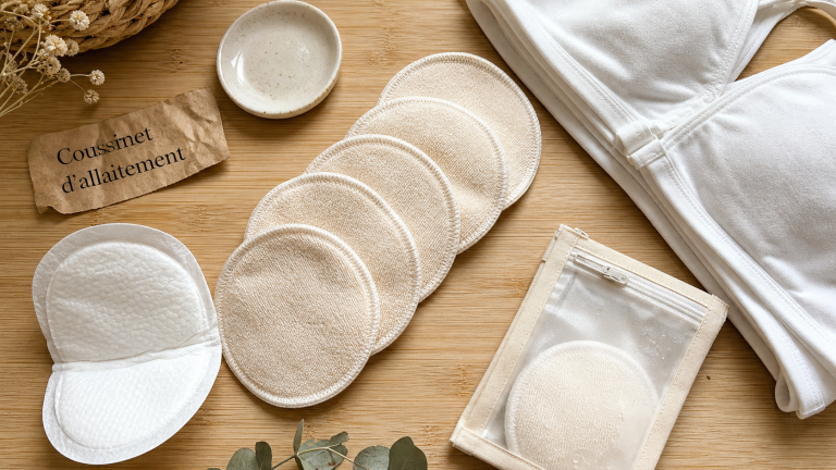 Coussinets d’allaitement : comment choisir entre confort, absorption et praticité ? Coussinet d allaitement lavable et jetable, vue textures et absorption