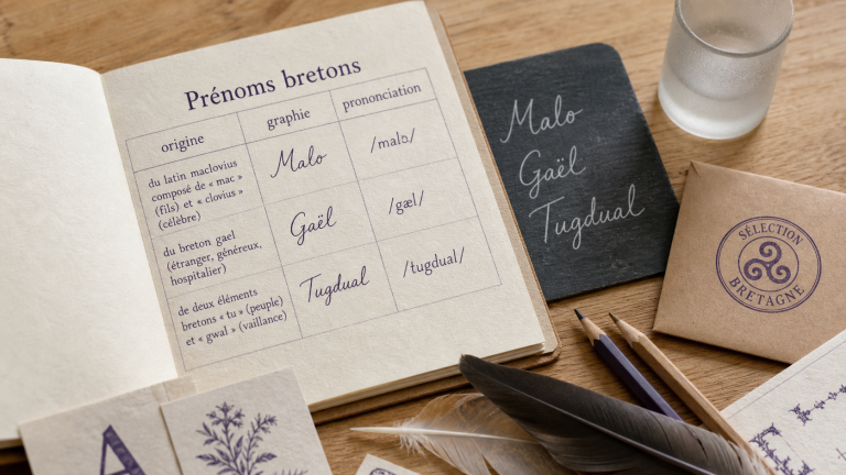 Prénoms bretons : carnet avec origine, graphie et prononciation