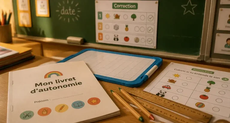Autonomie CP période 1 : livret d’autonomie et fiche de phonologie