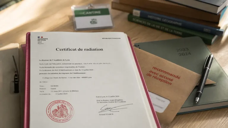 Certificat de radiation scolaire : 8 jours, exeat et démarches à suivre selon l’école Certificat radiation école : document officiel à fournir