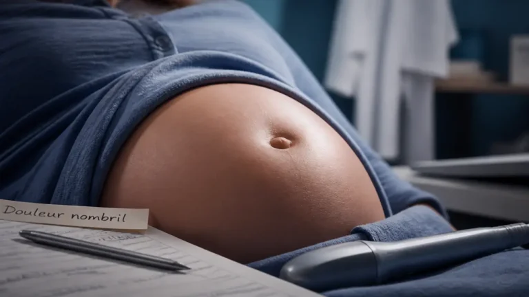 Douleurs au nombril enceinte : 5 signes d’alerte à reconnaître et causes souvent bénignes Douleurs nombril enceinte : ventre enceinte en consultation médicale