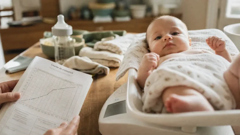 À 9 mois, le poids d’un bébé se lit mieux sur la courbe que sur la balance Poids bebe 9 mois : lire la courbe de croissance plutôt que la balance