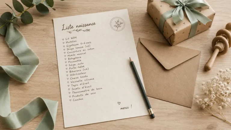 Texte liste de naissance : des modèles sobres, drôles et adaptés à chaque entourage Texte liste de naissance : modèles sobres et drôles sur papier kraft