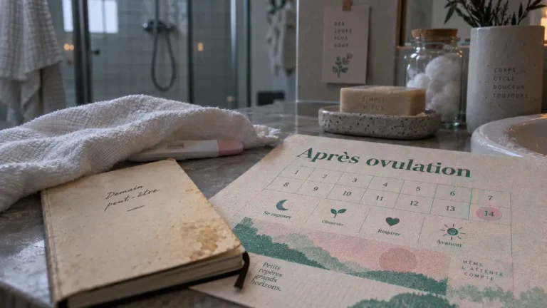 Glaire cervicale signe nidation reussie après ovulation : test grossesse et carnet