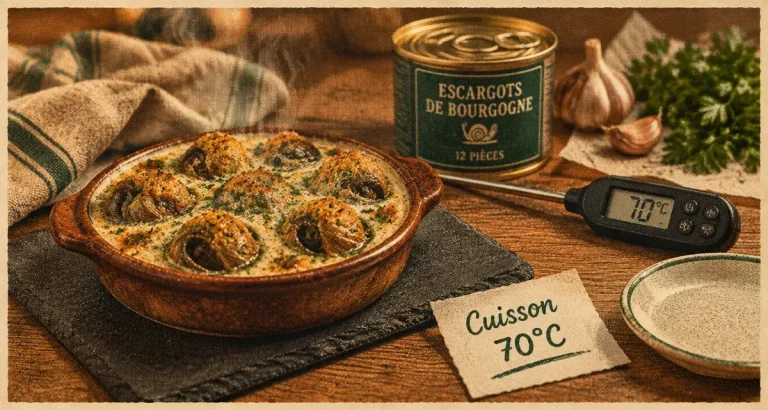 Escargots et grossesse : comment les consommer sans risque ? Peut on manger des escargots enceinte : escargots cuits à 70°C