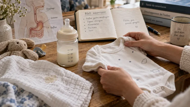 rgo bébé : régurgitations du nourrisson, biberon et lange
