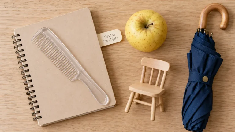 Devinettes enfants : peigne et objets pour répondre