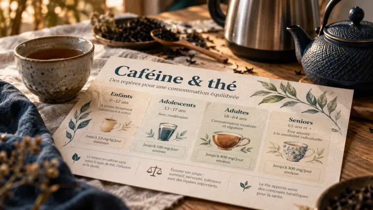 the a partir de quel age : caféine & thé, poids compte plus que la tasse